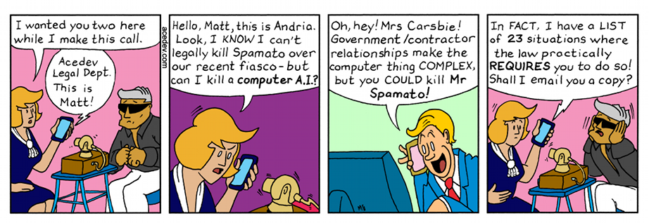 acedev comic, webcomic for Tuesday 01 Aug 2017
