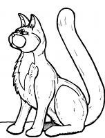 Goddard the Cat, striking a heroic pose.